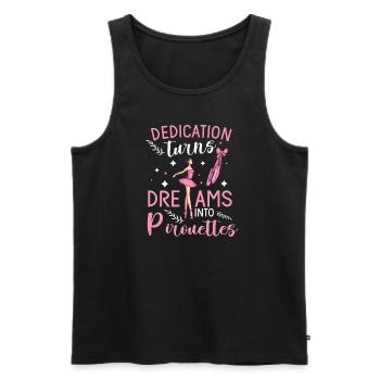 Ballet Ballerina Dance Dancer Dance Ballet - Men's Premium Organic Tank Top - black - Front - Michal (187cm)