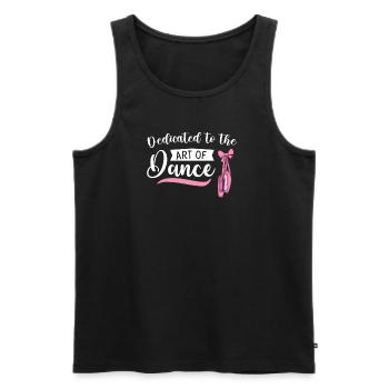 Ballet Ballerina Dance Dancer Dance Ballet - Men's Premium Organic Tank Top - black - Front - Michal (187cm)