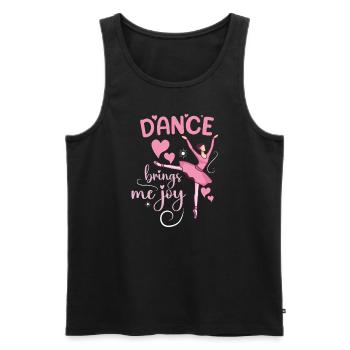 Ballet Ballerina Dance Dancer Dance Ballet - Men's Premium Organic Tank Top - black - Front - Michal (187cm)