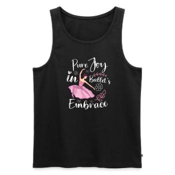 Ballet Ballerina Dance Dancer Dance Ballet - Men's Premium Organic Tank Top - black - Front - Michal (187cm)