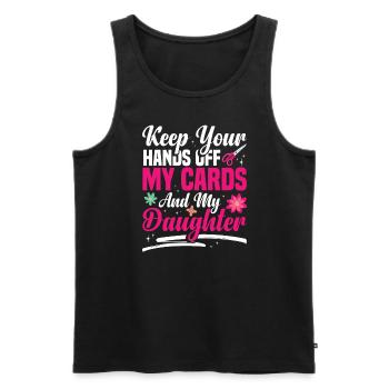 Cardmaker Scrapbooking Card Making Kits For - Men's Premium Organic Tank Top - black - Front - AI Model Male 178 light (178cm)