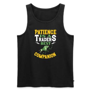 Börsenhändler, Forex-händler, Anlegerhandel - Männer Premium Bio Tank Top - Schwarz - Vorne - Michal (187cm)