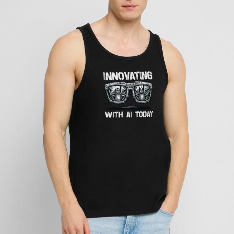 Artificial intelligence, machine learning, data Men's Premium Organic Tank Top
