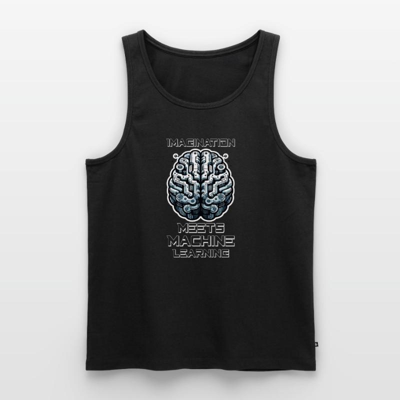 Artificial intelligence, machine learning, data Men's Premium Organic Tank Top