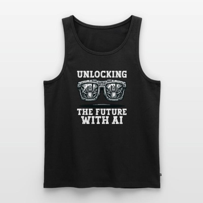Artificial intelligence, machine learning, data Men's Premium Organic Tank Top