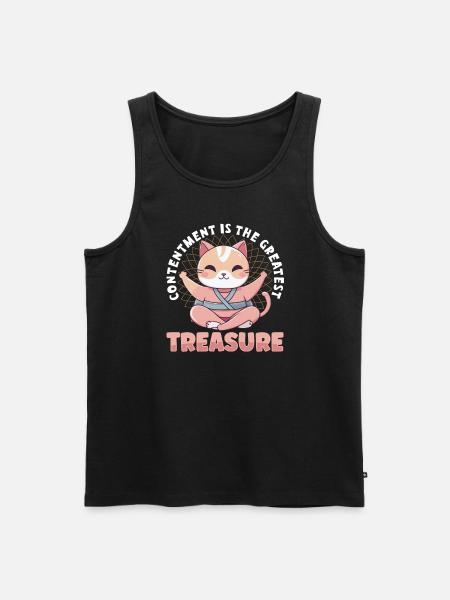 Yoga Mindfulness Practic Meditation Manifestation - Men's Premium Organic Tank Top - black