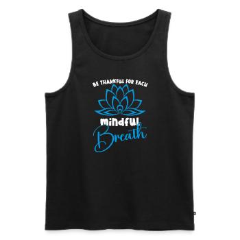 Yoga Mindfulness Practic Meditation Manifestation - Männer Premium Bio Tank Top - Schwarz - Vorne - AI Model Male 178 light (178cm)