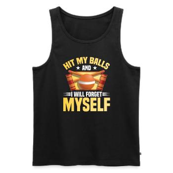Croquet Mallet Croquet Club Croquet Player Croquet - Men's Premium Organic Tank Top - black - Front - AI Model Male 178 light (178cm)