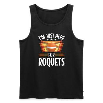 Croquet Mallet Croquet Club Croquet Player Croquet - Men's Premium Organic Tank Top - black - Front - AI Model Male 178 light (178cm)