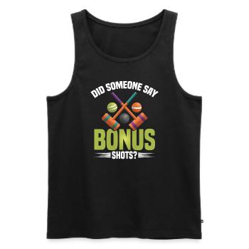 Croquet Mallet Croquet Club Croquet Player Croquet - Men's Premium Organic Tank Top - black - Front - AI Model Male 178 light (178cm)