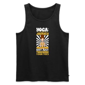 Yoga Mindfulness Practic Meditation Manifestation - Männer Premium Bio Tank Top - Schwarz - Vorne - AI Model Male 178 light (178cm)