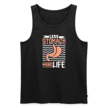 Schlauchmagen Schlauchmagenchirurgie Gastrektomie - Männer Premium Bio Tank Top - Schwarz - Vorne - Michal (187cm)