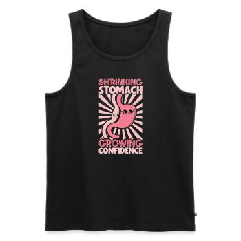 Schlauchmagen Schlauchmagenchirurgie Gastrektomie - Männer Premium Bio Tank Top - Schwarz - Vorne - Michal (187cm)