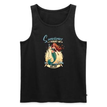 Sailors Sea Shanty Singing Ship Adventures - Men's Premium Organic Tank Top - black - Front - AI Model Male 178 light (178cm)