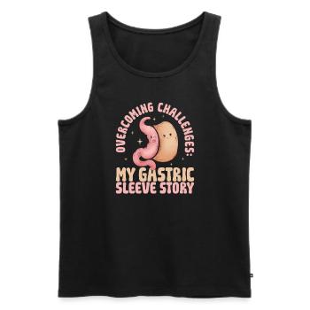 Schlauchmagen Schlauchmagenchirurgie Gastrektomie - Männer Premium Bio Tank Top - Schwarz - Vorne - Michal (187cm)