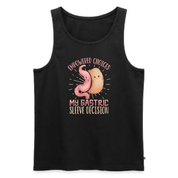 Schlauchmagen Schlauchmagenchirurgie Gastrektomie - Männer Premium Bio Tank Top - Schwarz - Vorne - Michal (187cm)