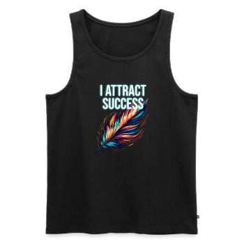 Yoga Mindfulness Practic Meditation Manifestation - Männer Premium Bio Tank Top - Schwarz - Vorne - AI Model Male 178 light (178cm)
