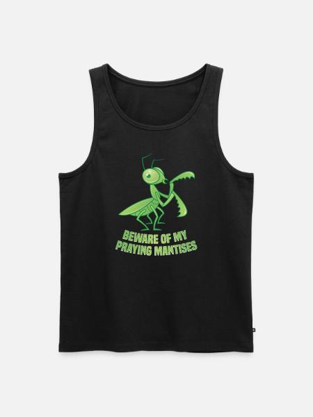 Gottesanbeterin-kostüm Futtergehege - Männer Premium Bio Tank Top - Schwarz