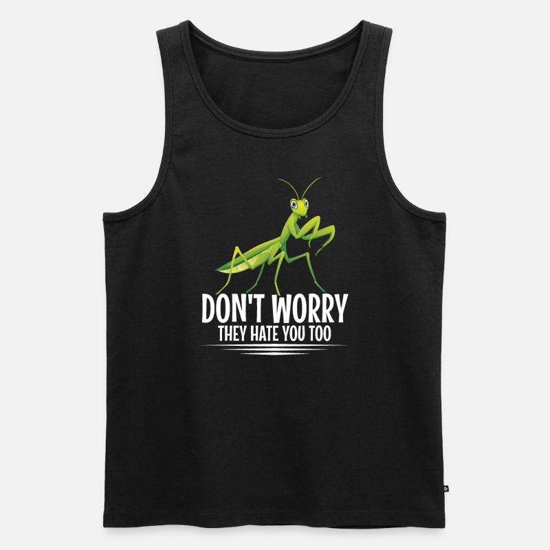 Gottesanbeterin-kostüm Futtergehege - Männer Premium Bio Tank Top - Schwarz