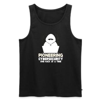 Ethical Hacking Analyst Ethical Cyber Security - Men's Premium Organic Tank Top - black - Front - Michal (187cm)