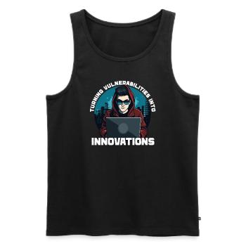 Ethical Hacking Analyst Ethical Cyber Security - Men's Premium Organic Tank Top - black - Front - Michal (187cm)
