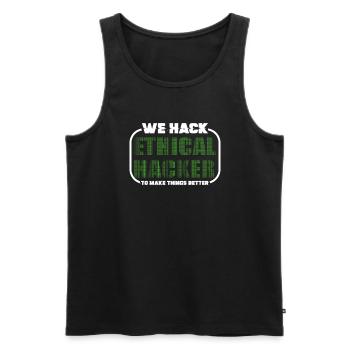 Ethical Hacking Analyst Ethical Cyber Security - Men's Premium Organic Tank Top - black - Front - Michal (187cm)