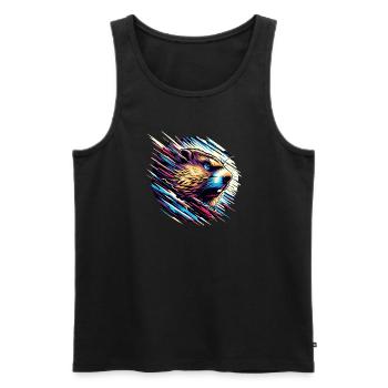 Groundhog Day Enthusiasts 2024, February 2 - Men's Premium Organic Tank Top - black - Front - Michal (187cm)