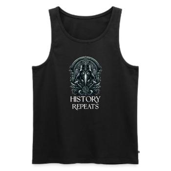 Gruseliger Halloween-horror-seuchendoktor - Männer Premium Bio Tank Top - Schwarz - Vorne - Michal (187cm)