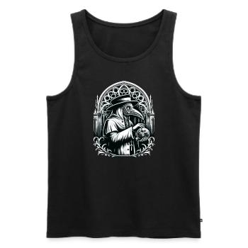 Gruseliger Halloween-horror-seuchendoktor - Männer Premium Bio Tank Top - Schwarz - Vorne - Michal (187cm)