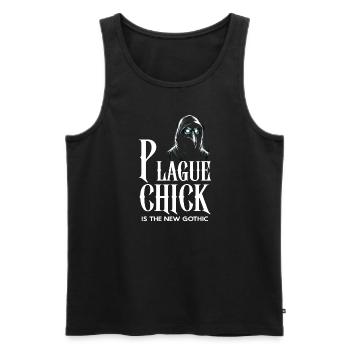 Spooky Halloween Horror Plague Doctor - Men's Premium Organic Tank Top - black - Front - AI Model Male 178 light (178cm)