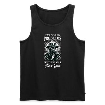 Gruseliger Halloween-horror-seuchendoktor - Männer Premium Bio Tank Top - Schwarz - Vorne - Michal (187cm)