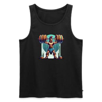 Julius Caesar Roman History Roman Empire - Men's Premium Organic Tank Top - black - Front - AI Model Male 178 light (178cm)