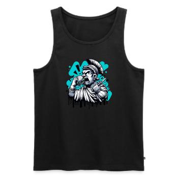 Hamburg Roman History Roman Empire - Men's Premium Organic Tank Top - black - Front - Michal (187cm)
