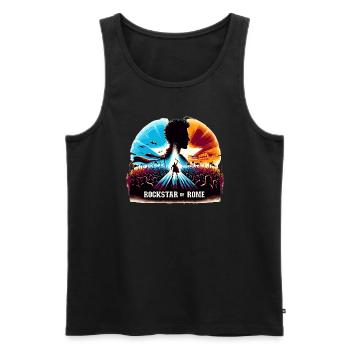 Julius Cäsar Römische Geschichte Römisches Reich - Männer Premium Bio Tank Top - Schwarz - Vorne - Michal (187cm)