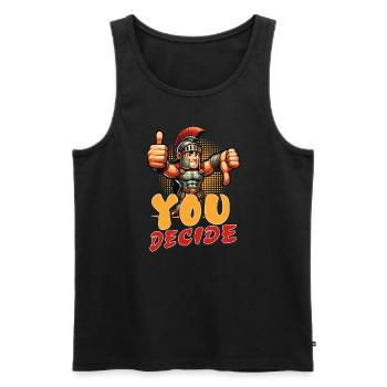 Julius Cäsar Römische Geschichte Römisches Reich - Männer Premium Bio Tank Top - Schwarz - Vorne - Michal (187cm)
