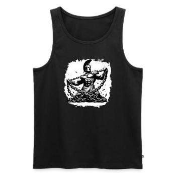 Julius Cäsar Römische Geschichte Römisches Reich - Männer Premium Bio Tank Top - Schwarz - Vorne - Michal (187cm)