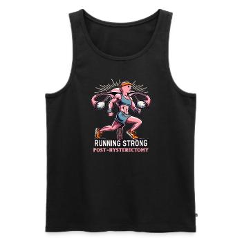 Hysterektomie-operation Zur Wiederherstellung Der - Männer Premium Bio Tank Top - Schwarz - Vorne - AI Model Male 178 light (178cm)