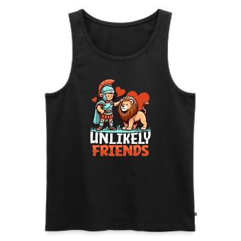 Julius Caesar Roman History Roman Empire - Men's Premium Organic Tank Top - black - Front - AI Model Male 178 light (178cm)