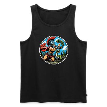 Julius Caesar Roman History Roman Empire - Men's Premium Organic Tank Top - black - Front - Michal (187cm)