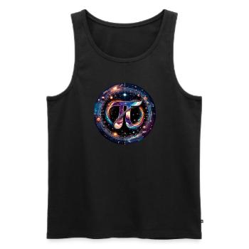 Funny Pi Day 2024 3.14 Pi Symbole numérique Mathématiques - Débardeur bio Premium Homme - noir - Devant - Michal (187cm)