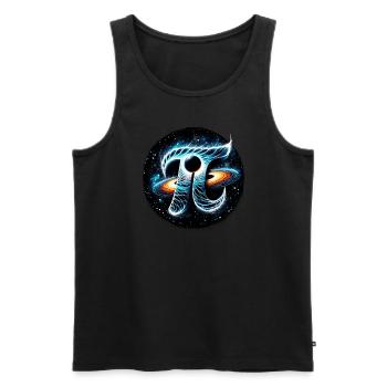 Funny Pi Day 2024 3.14 Pi Symbole numérique Mathématiques - Débardeur bio Premium Homme - noir - Devant - Michal (187cm)