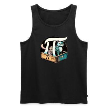 Funny Pi Day 2024 3.14 Pi Symbole numérique Mathématiques - Débardeur bio Premium Homme - noir - Devant - Michal (187cm)
