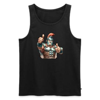 Julius Caesar Roman History Roman Empire - Men's Premium Organic Tank Top - black - Front - Michal (187cm)