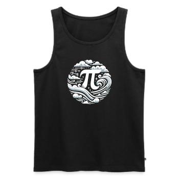Funny Pi Day 2024 3.14 Pi Symbole numérique Mathématiques - Débardeur bio Premium Homme - noir - Devant - Michal (187cm)
