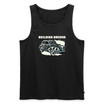 Puzzle Lover Jigzaw Puzzle Brettspiel Puzzler - Männer Premium Bio Tank Top - Schwarz - Vorne - AI Model Male 178 light (178cm)