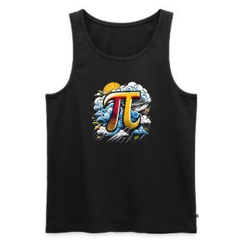 Funny Pi Day 2024 3.14 Pi Symbole numérique Mathématiques - Débardeur bio Premium Homme - noir - Devant - Michal (187cm)