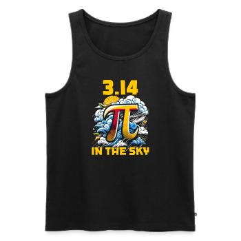 Funny Pi Day 2024 3.14 Pi Symbole numérique Mathématiques - Débardeur bio Premium Homme - noir - Devant - Michal (187cm)