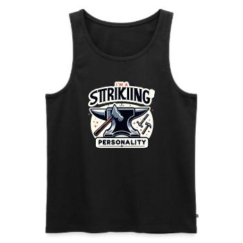 Blacksmith Metalworker Bladesmith Metal - Men's Premium Organic Tank Top - black - Front - Michal (187cm)