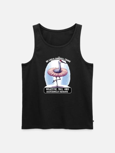Sandhill Crane Lovers Bird Watching - Men's Premium Organic Tank Top - black
