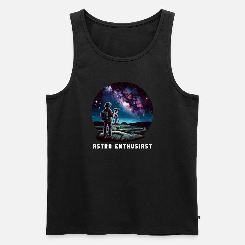 Astrophotographie Astronomie Caméra spatiale - Débardeur bio Premium Homme - noir